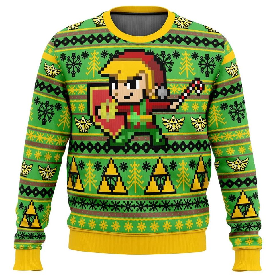 Zelda Link Ugly Christmas Sweater For Men & Women Christmas Gift Sweater BH916 - WeCustomit