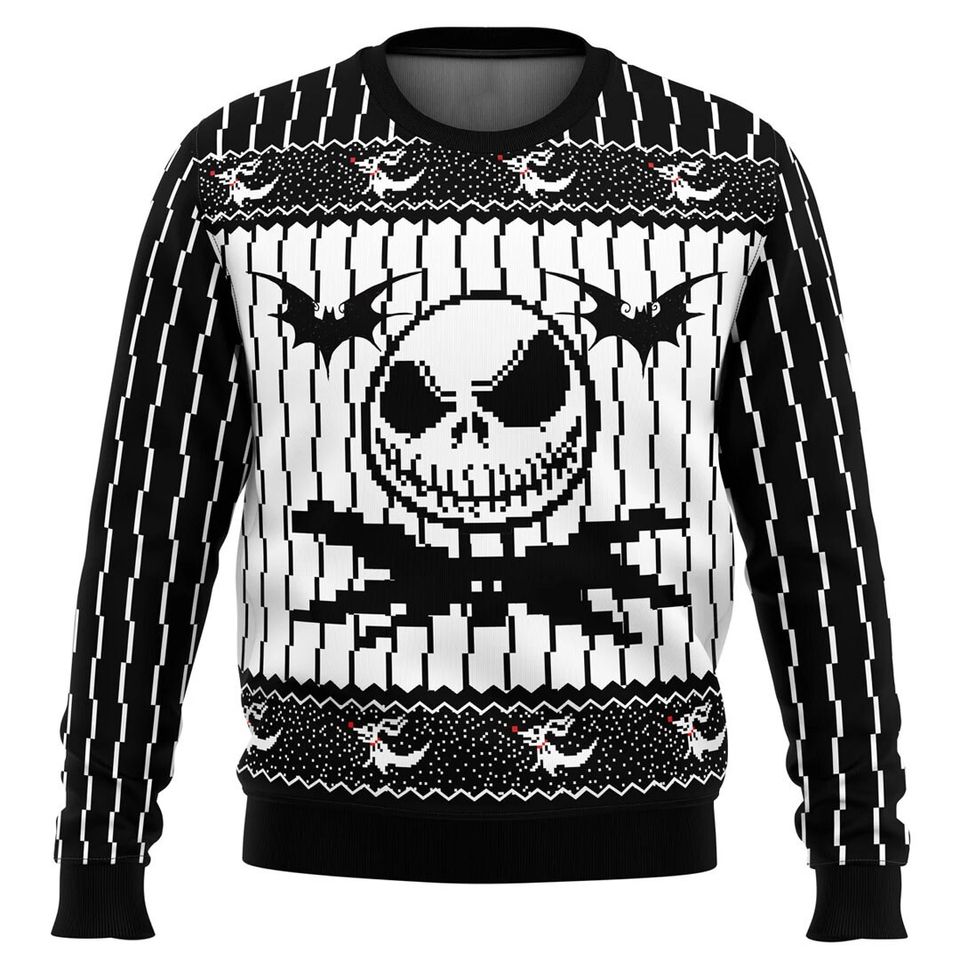 Jack Skellington Ugly Christmas Sweater For Men & Women Christmas Gift Sweater BH929 - WeCustomit