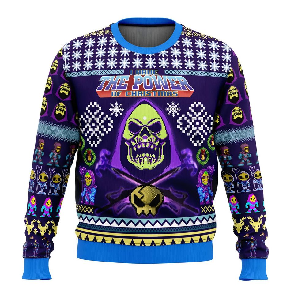 Skeletor Ugly Christmas Sweater For Men & Women Christmas Gift Sweater BH941 - WeCustomit