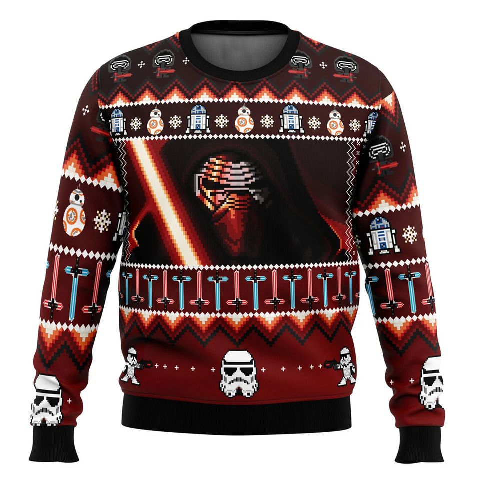 Star Christmas Awakens Ugly Christmas Sweater For Men & Women Christmas Gift Sweater BH942 - WeCustomit