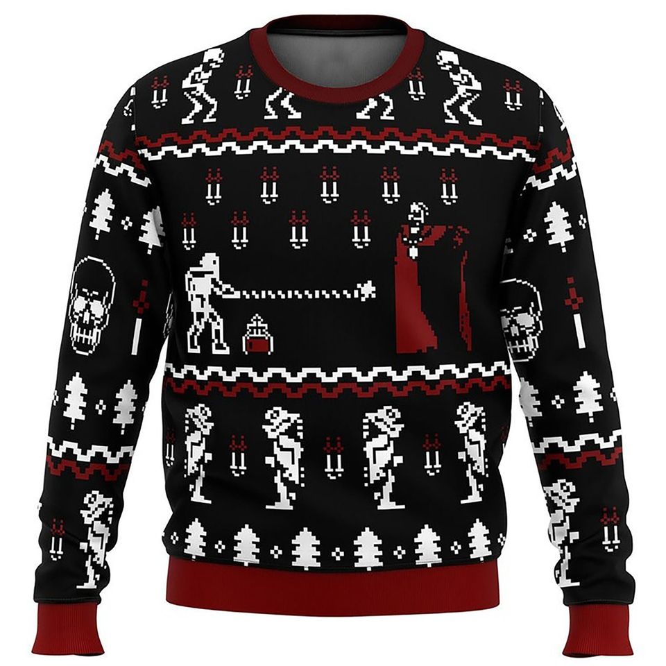 Castlevania Classic Game Ugly Christmas Sweater For Men & Women Christmas Gift Sweater BH968 - WeCustomit