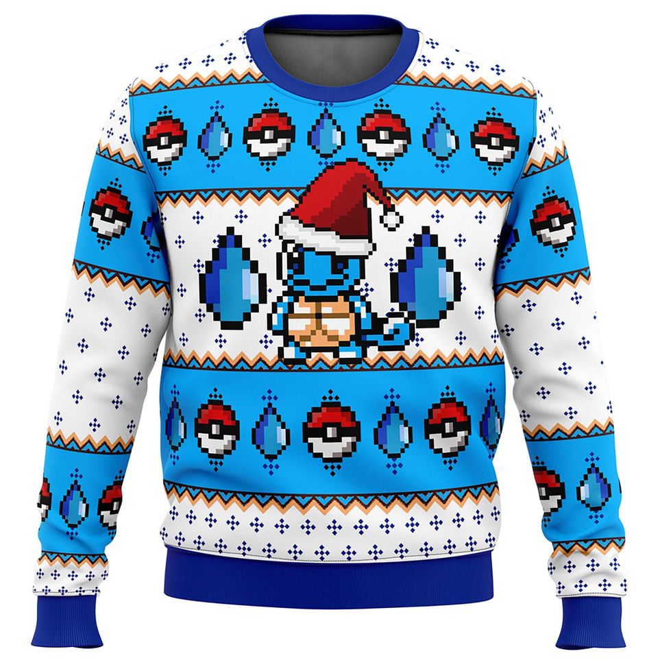 Squirtle PKM Ugly Christmas Sweater For Men & Women Christmas Gift Sweater BH996 - WeCustomit