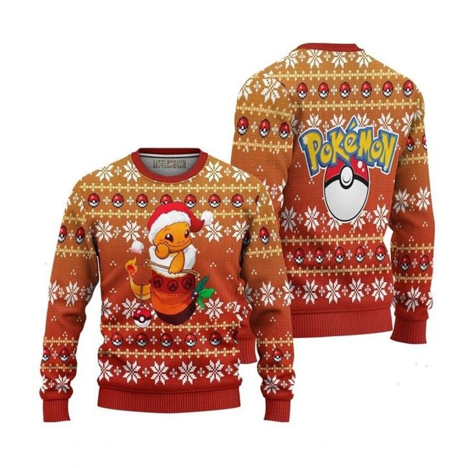 Charizard PKM Ugly Christmas Sweater For Men & Women Christmas Gift Sweater BH997 - WeCustomit