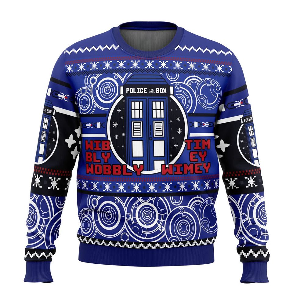 Doctor Who Christmas Through Time And Space Ugly Christmas Sweater For Men & Women Christmas Gift Sweater BH1001 - WeCustomit