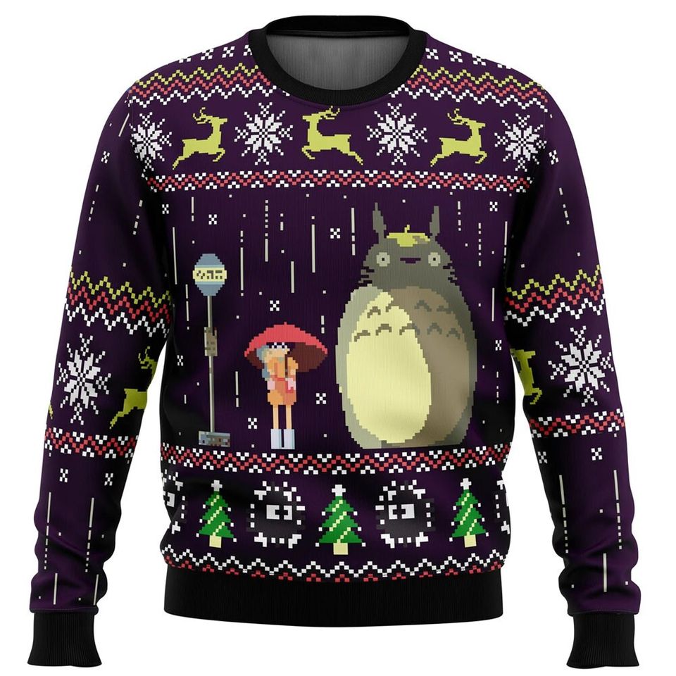 Totoro Movies Ugly Christmas Sweater For Men & Women Christmas Gift Sweater BH1006 - WeCustomit