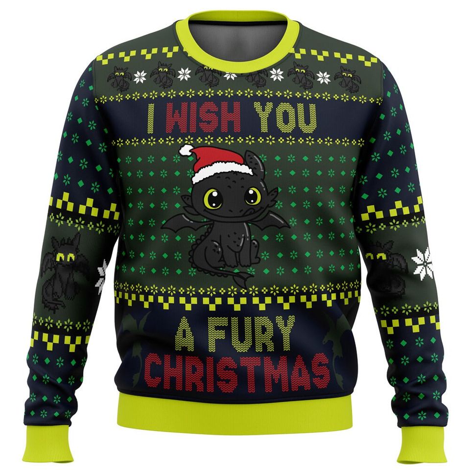 I Wish You a Furry Ugly Christmas Sweater For Men & Women Christmas Gift Sweater BH1009 - WeCustomit