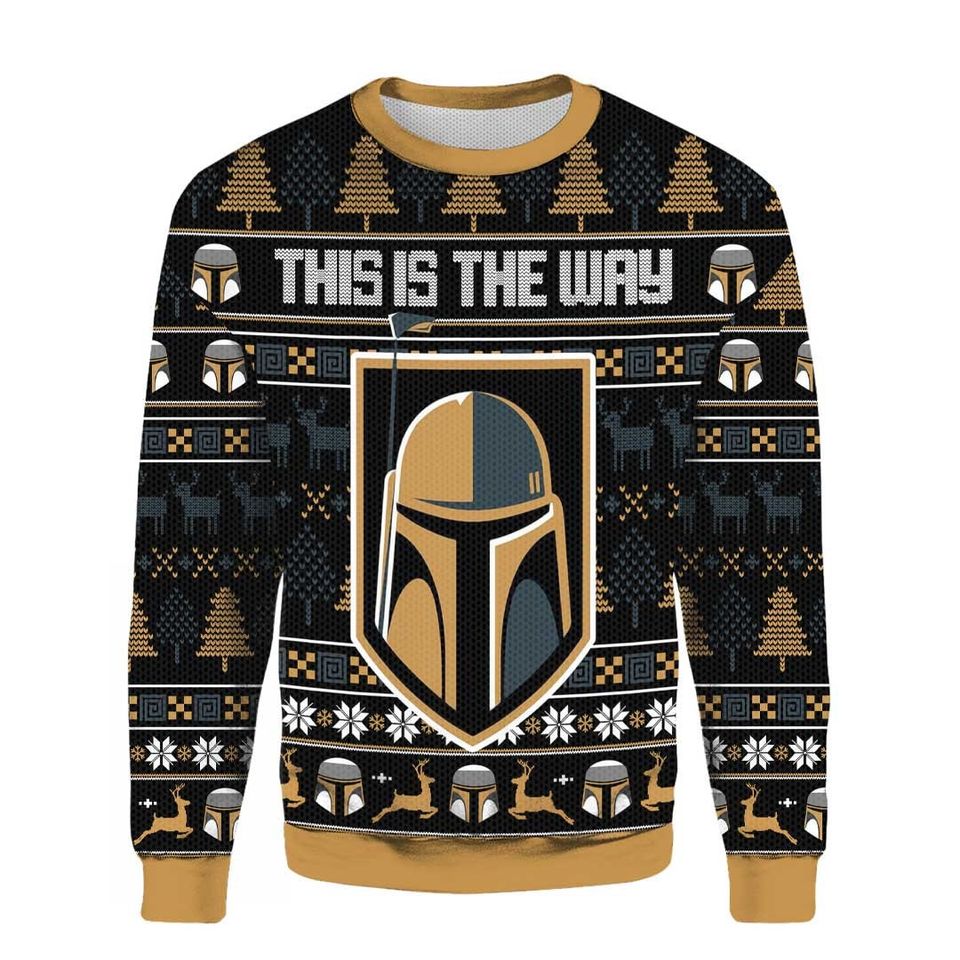 This Is The Way Ugly Christmas Sweater For Men & Women Christmas Gift Sweater BH1010 - WeCustomit