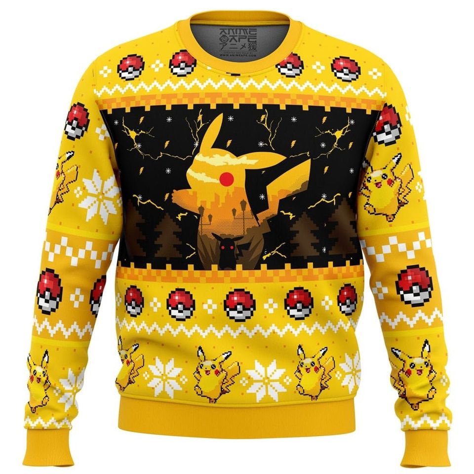 Electric Monster PKM Ugly Christmas Sweater For Men & Women Christmas Gift Sweater BH1022 - WeCustomit