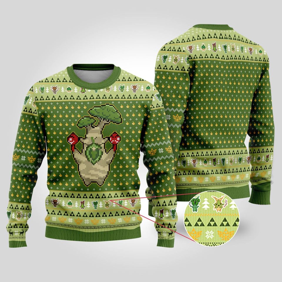 Zelda Korok Ugly Christmas Sweater For Men & Women Christmas Gift Sweater BH1041 - WeCustomit