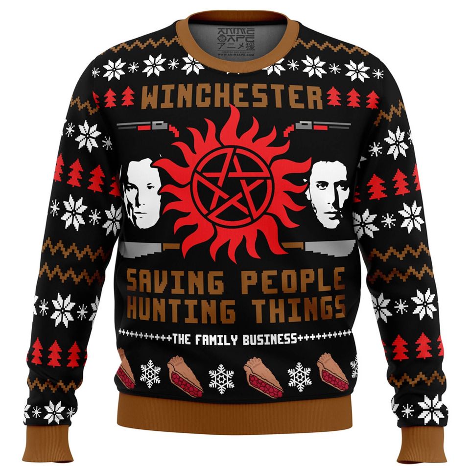 Supernatural Ugly Christmas Sweater For Men & Women Christmas Gift Sweater BH1043 - WeCustomit