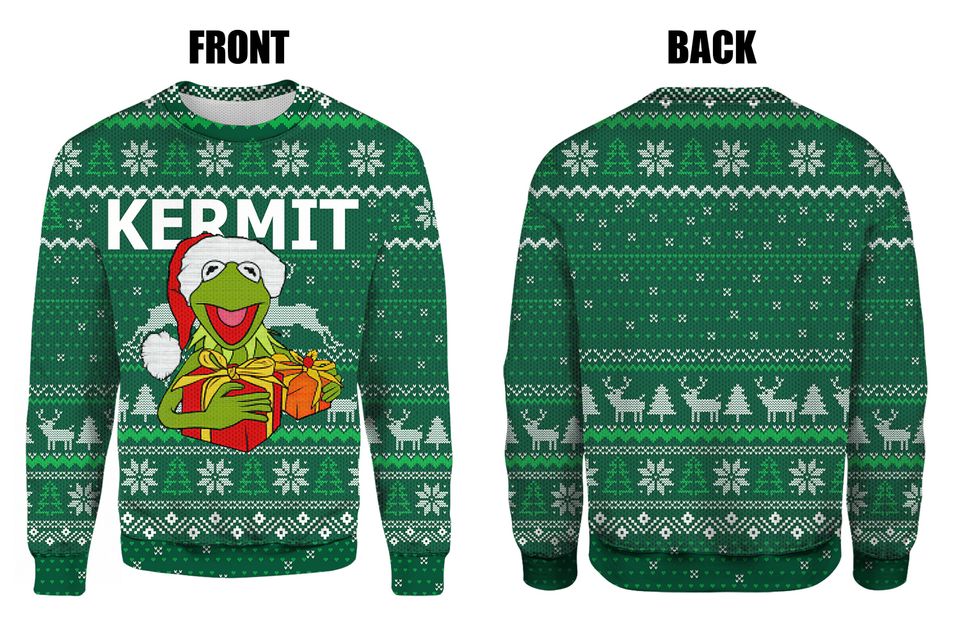 K the frog Ugly Christmas Sweater For Men & Women Christmas Gift Sweater PT1364 - WeCustomit