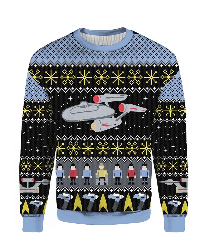 Startrek Ugly Christmas Sweater For Men & Women Christmas Gift Sweater PT1369 - WeCustomit