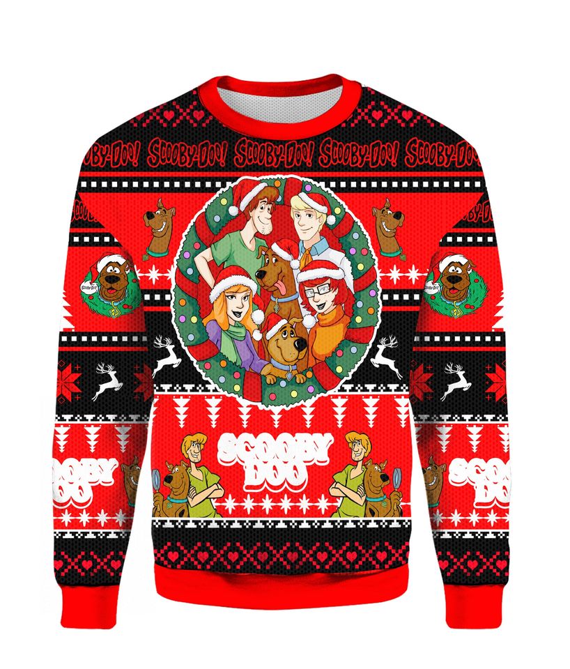 Sco.oby Doo Ugly Christmas Sweater For Men & Women Christmas Gift Sweater PT1372 - WeCustomit