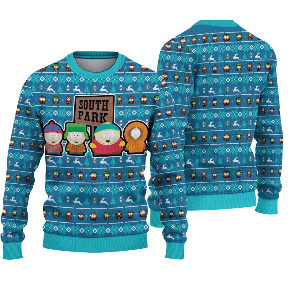 South Park Ugly Christmas Sweater For Men & Women Christmas Gift Sweater PT1368 - WeCustomit