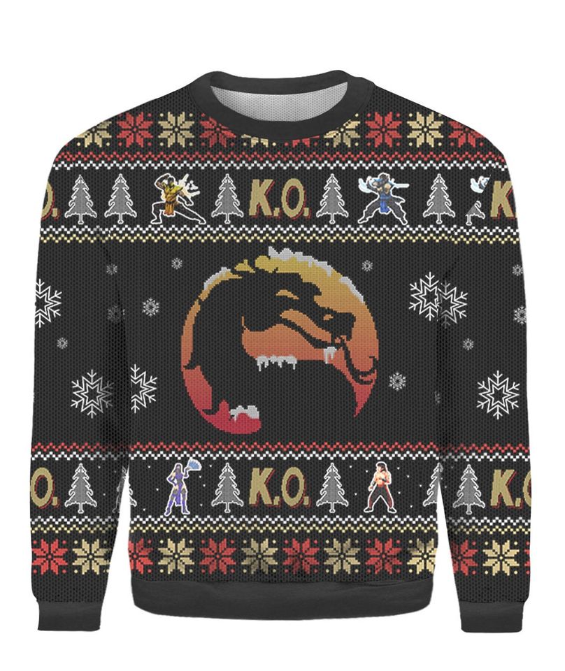 Mortal Kombat Ugly Christmas Sweater For Men & Women Christmas Gift Sweater PT1385 - WeCustomit