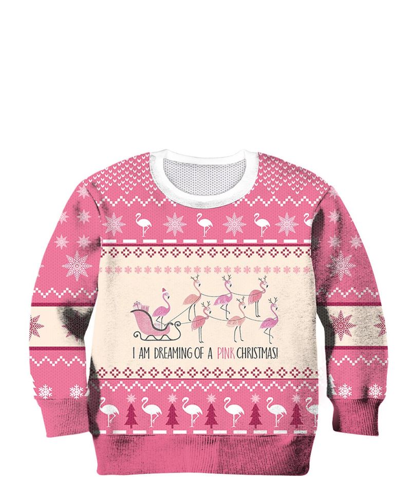 I'm Dreaming of A Pink Christmas Ugly Christmas Sweater For Men & Women Christmas Gift Sweater PT1393 - WeCustomit