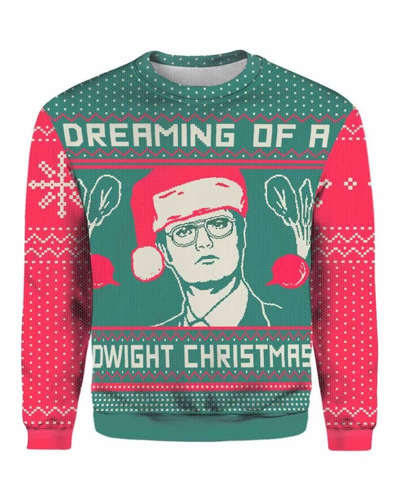 Dreaming Of A Dwight Christmas Ugly Christmas Sweater For Men & Women Christmas Gift Sweater PT1401 - WeCustomit