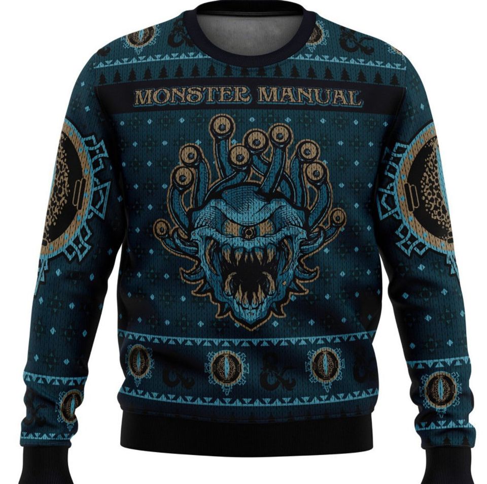Dungeons & Dragons Monster Manual Ugly Christmas Sweater For Men & Women Christmas Gift Sweater PT1429 - WeCustomit