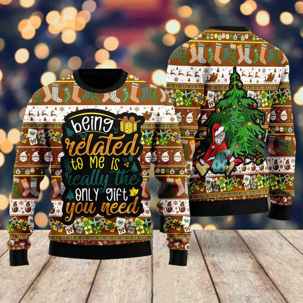 The Only Gift You Need Ugly Christmas Sweater For Men & Women Christmas Gift Sweater US2000 - WeCustomit
