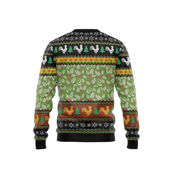 Chicken Christmas Ugly Christmas Sweater For Men & Women Christmas Gift Sweater US3242 - WeCustomit