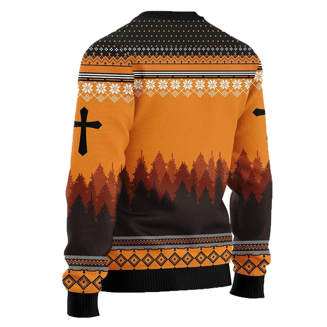 Jesus Faith Ugly Christmas Sweater For Men & Women Christmas Gift Sweater US4190 - WeCustomit
