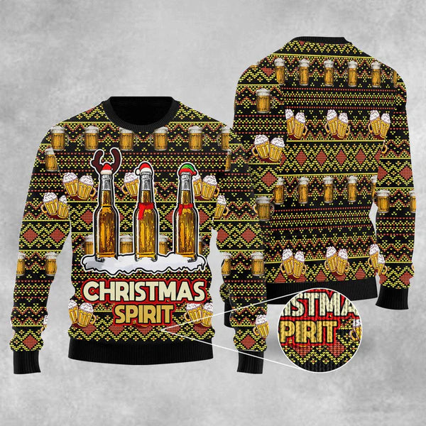 Oktoberfest Spirit Beer Ugly Christmas Sweater For Men & Women Christmas Gift Sweater US1633 - WeCustomit