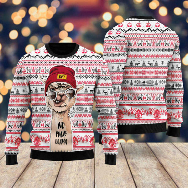 Naughty Llama Christmas Ugly Christmas Sweater For Men & Women Christmas Gift Sweater US1096 - WeCustomit