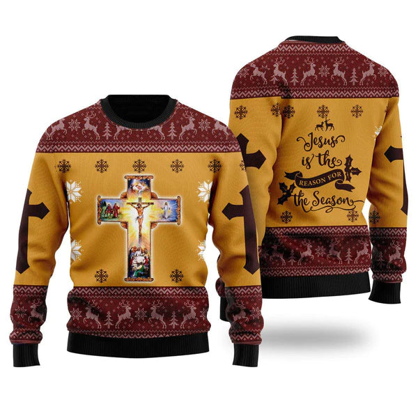 Jesus Christmas Ugly Christmas Sweater For Men & Women Christmas Gift Sweater US1099 - WeCustomit