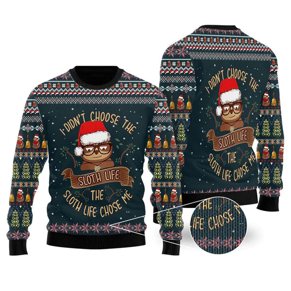 Sloth Life Ugly Christmas Sweater For Men & Women Christmas Gift Sweater US2351 - WeCustomit