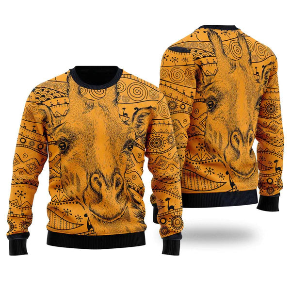 Giraffe African Ugly Christmas Sweater For Men & Women Christmas Gift Sweater US1956 - WeCustomit