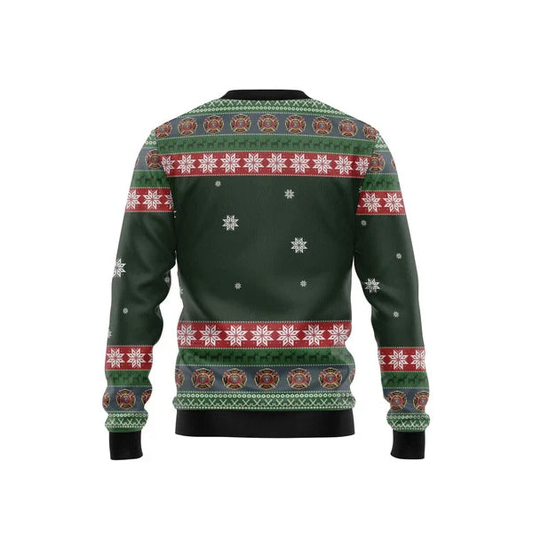 Firefighter Fireman Ugly Christmas Sweater For Men & Women Christmas Gift Sweater US3243 - WeCustomit
