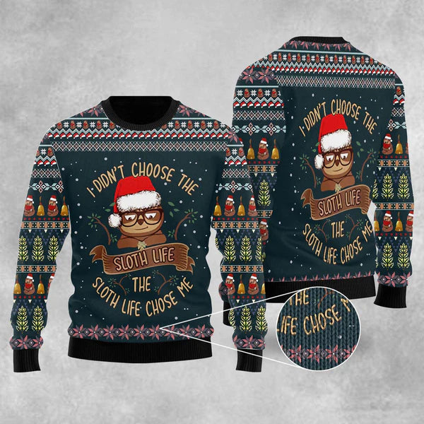 Sloth Life Ugly Christmas Sweater For Men & Women Christmas Gift Sweater US2351 - WeCustomit
