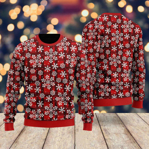 Merry Christmas Wonderful Holiday Pattern Ugly Christmas Sweater For Men & Women Christmas Gift Sweater US1102 - WeCustomit