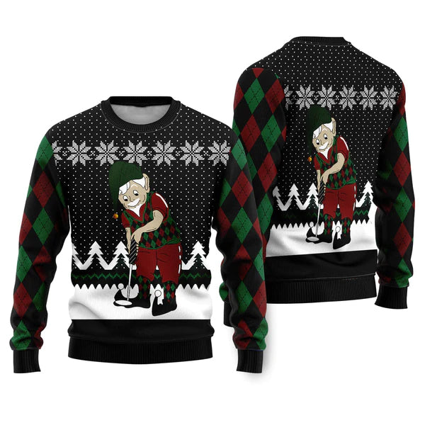 Golf Lover Ugly Christmas Sweater For Men & Women Christmas Gift Sweater US1807 - WeCustomit