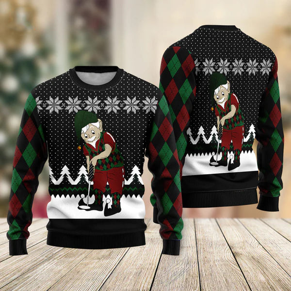Golf Lover Ugly Christmas Sweater For Men & Women Christmas Gift Sweater US1807 - WeCustomit