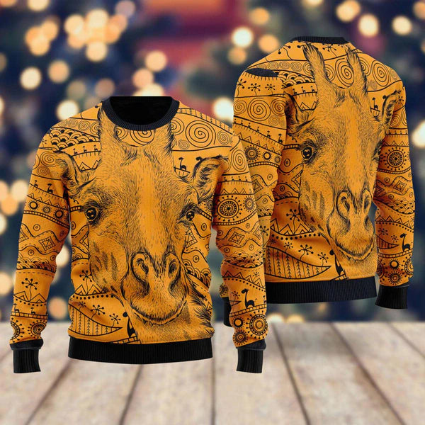 Giraffe African Ugly Christmas Sweater For Men & Women Christmas Gift Sweater US1956 - WeCustomit