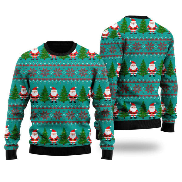 Green Santa Claus Merry Christmas Ugly Christmas Sweater For Men & Women Christmas Gift Sweater US1108 - WeCustomit