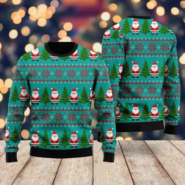 Green Santa Claus Merry Christmas Ugly Christmas Sweater For Men & Women Christmas Gift Sweater US1108 - WeCustomit