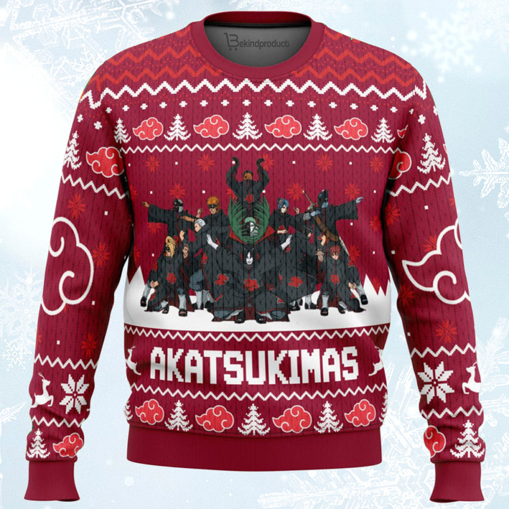 Akatsukimas Akatsuki Ugly Christmas Sweater For Men & Women Christmas Gift Sweater BH400 - WeCustomit