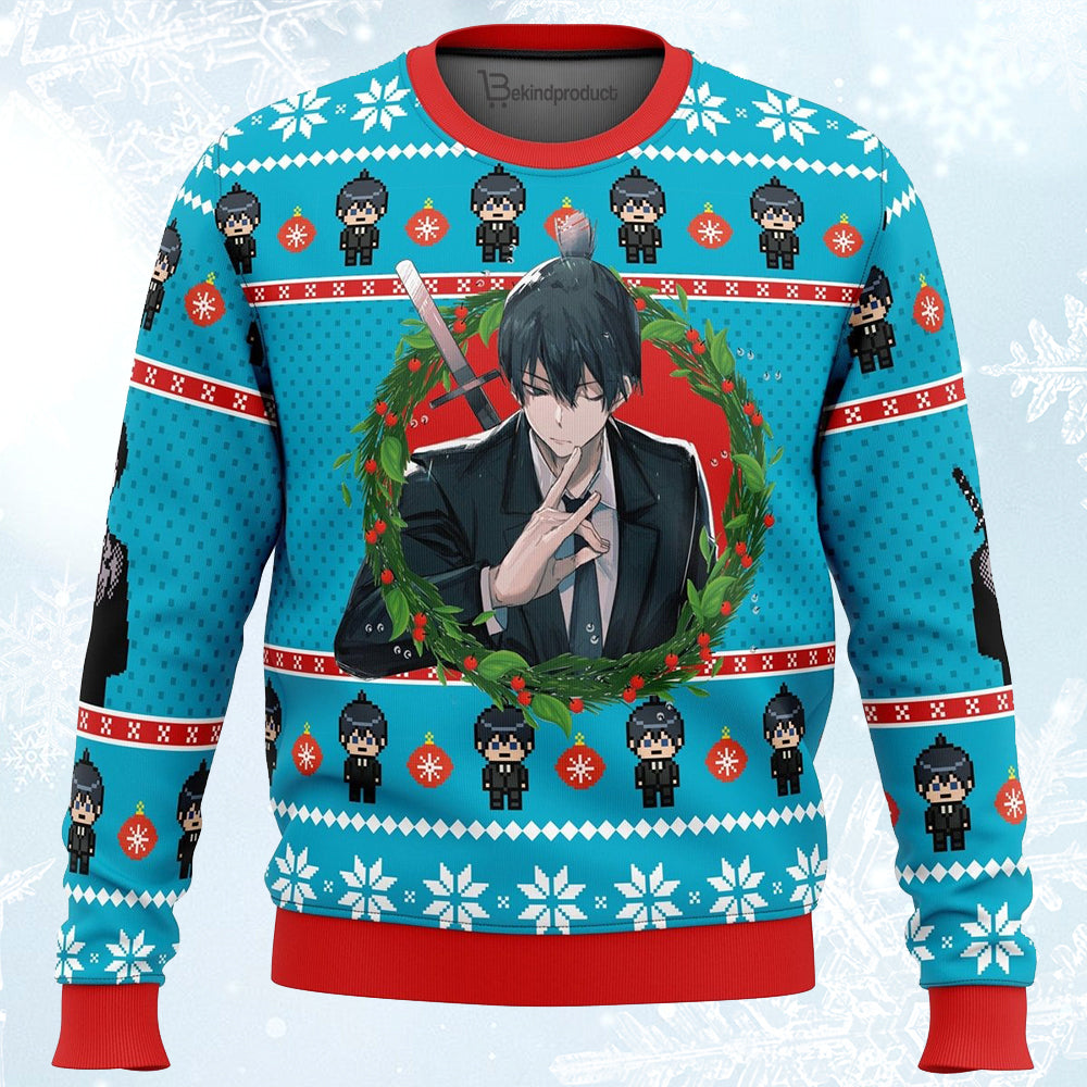 Aki Chainsaw Man Ugly Christmas Sweater For Men & Women Christmas Gift Sweater PT361 - WeCustomit