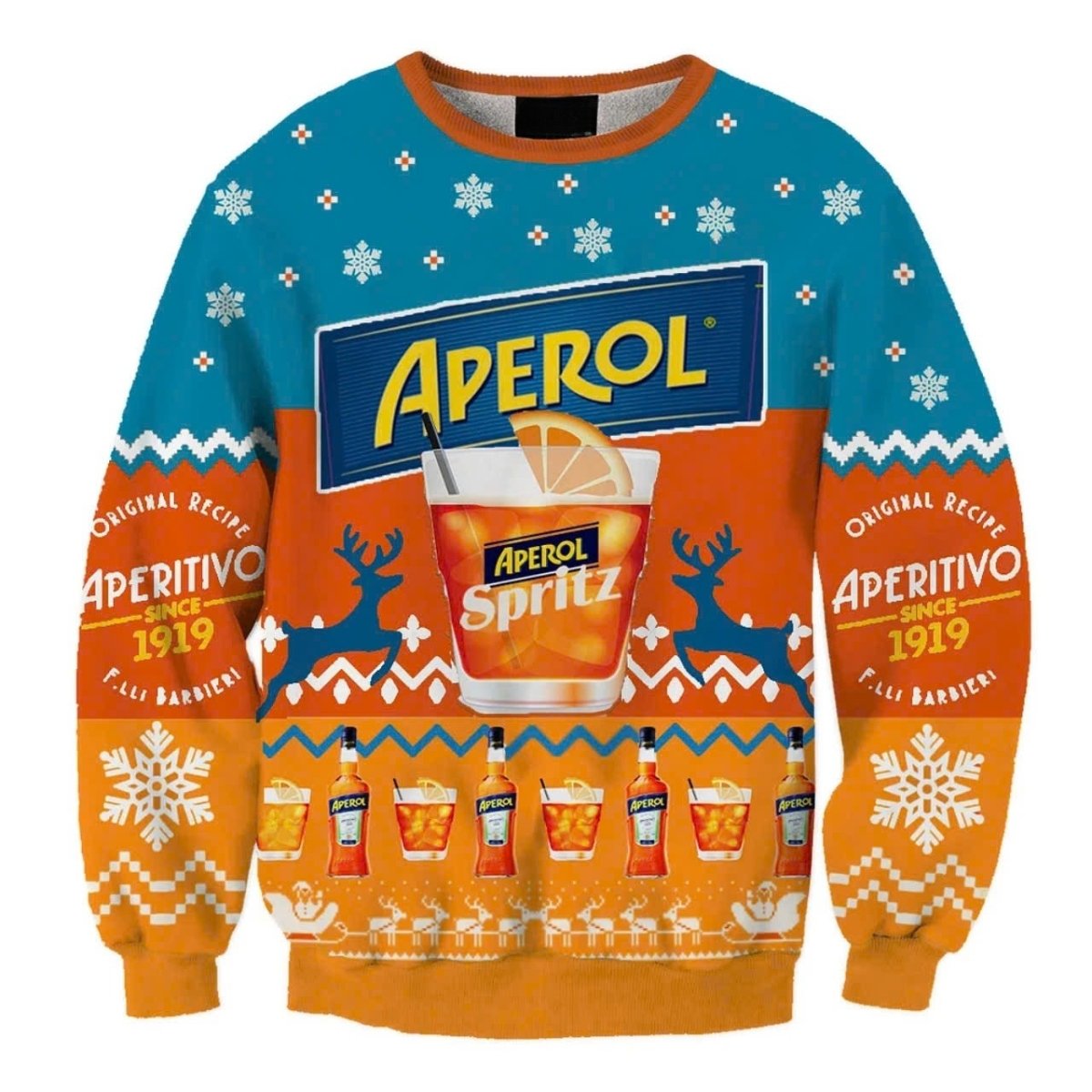 Aperol Spritz Christmas Ugly Sweater - WeCustomit