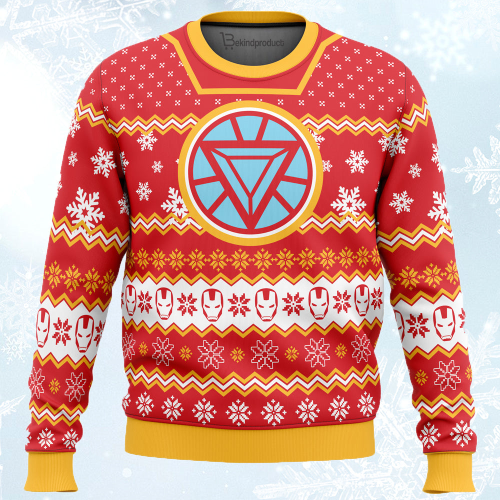 Arc Reactor Iron-Man Ugly Christmas Sweater For Men & Women Christmas Gift Sweater PT594 - WeCustomit