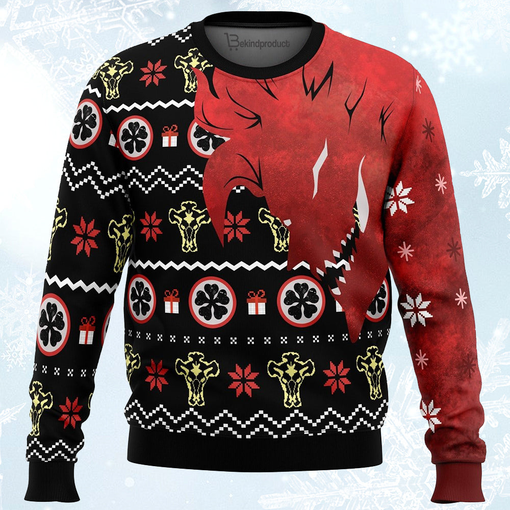 Asta Demon Black Clover Ugly Christmas Sweater For Men & Women Christmas Gift Sweater PT276 - WeCustomit