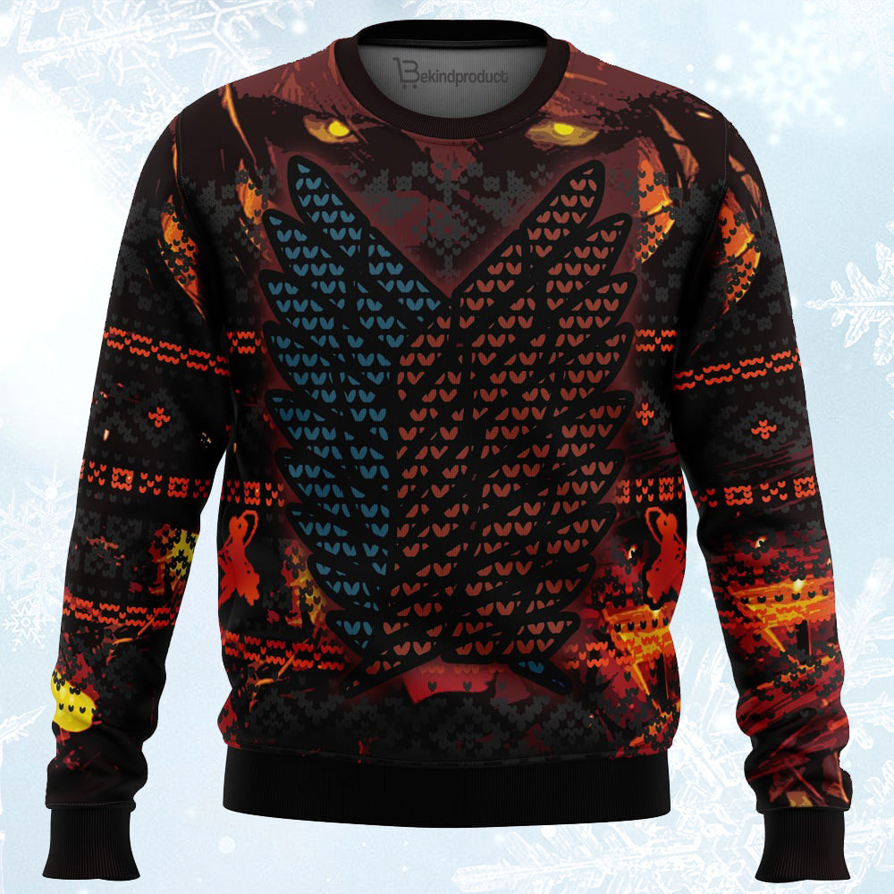Attack on Titan Ugly Christmas Sweater For Men & Women Christmas Gift Sweater PT003 - WeCustomit