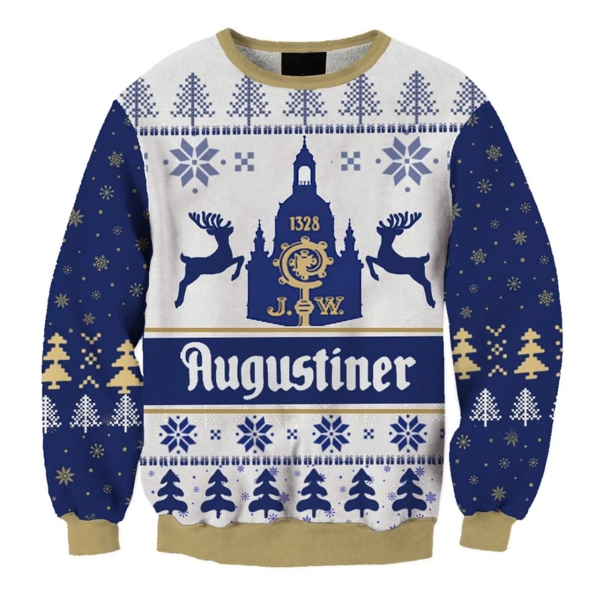 Augustiner Reindeer Christmas Ugly Sweater - WeCustomit