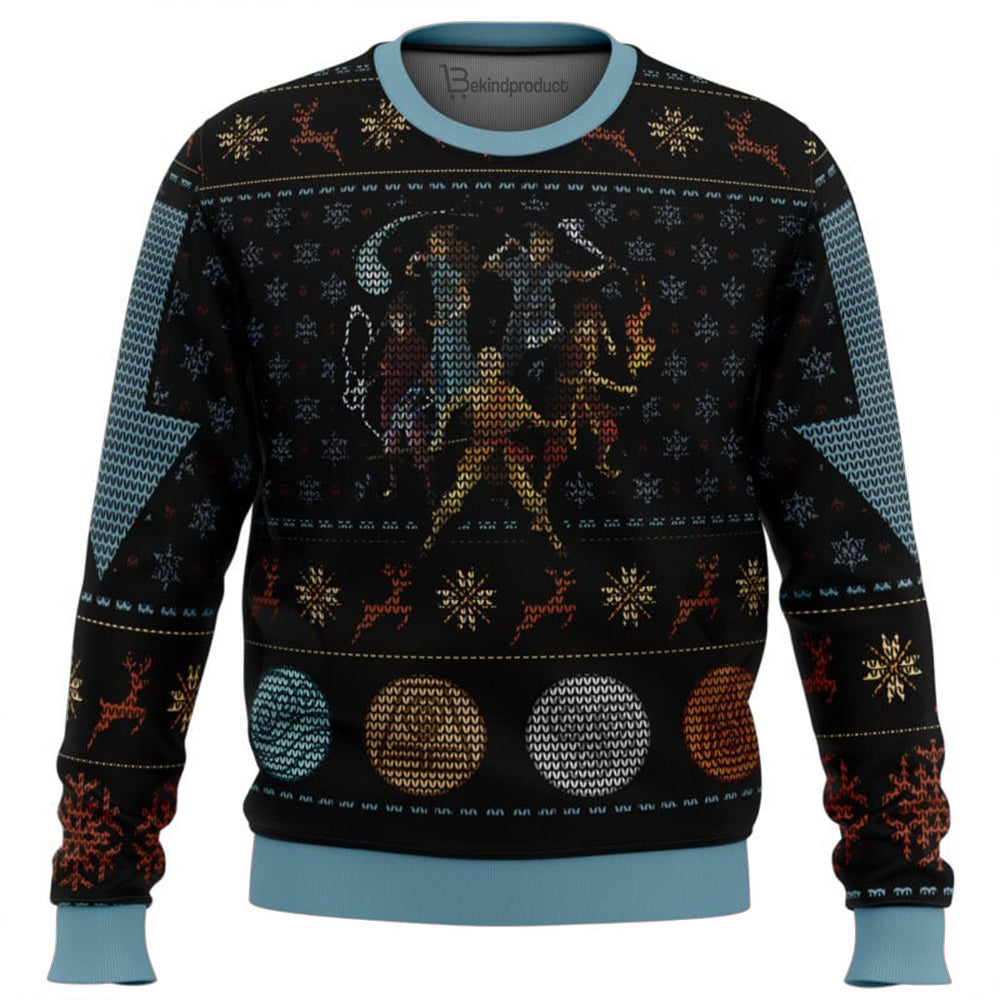 Avatar The Last Airbender Ugly Christmas Sweater For Men & Women Christmas Gift Sweater BH319 - WeCustomit