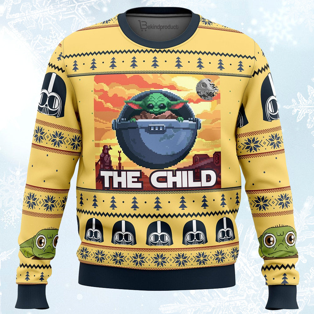 Baby Yoda Ugly Christmas Sweater For Men & Women Christmas Gift Sweater PT157 - WeCustomit