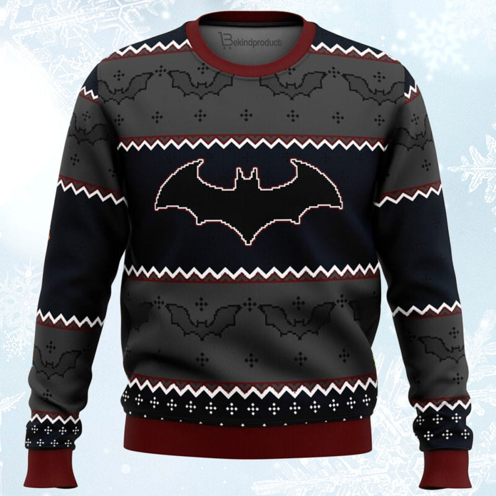 Batman Dark Ugly Christmas Sweater For Men & Women Christmas Gift Sweater BH158 - WeCustomit