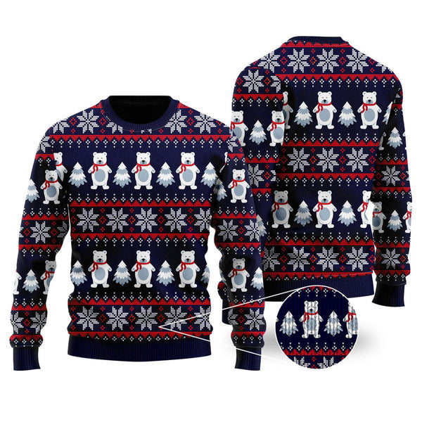 Bear Christmas In Somewhere Ugly Christmas Sweater For Men & Women Christmas Gift Sweater US1357 - WeCustomit