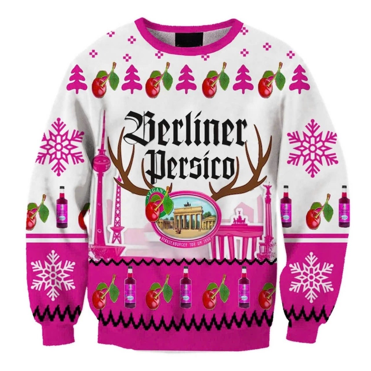 Berliner Persico Christmas Reindeer Ugly Sweater - WeCustomit